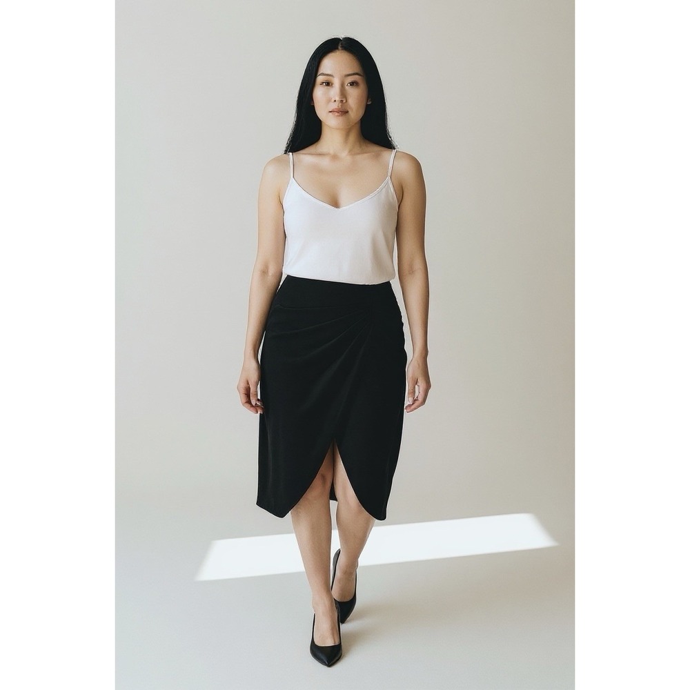 LuLaRoe Cassie Women's Pencil Skirt‎ Size 3XL, Black, Stretch Knit